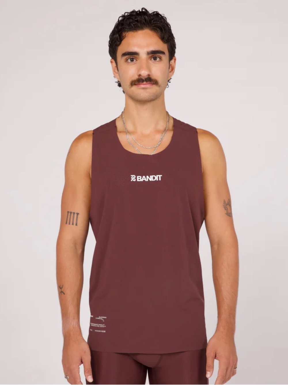 BANDIT RUNNING - VENTO™ PERFORMANCE SINGLET - CHOCOLATE